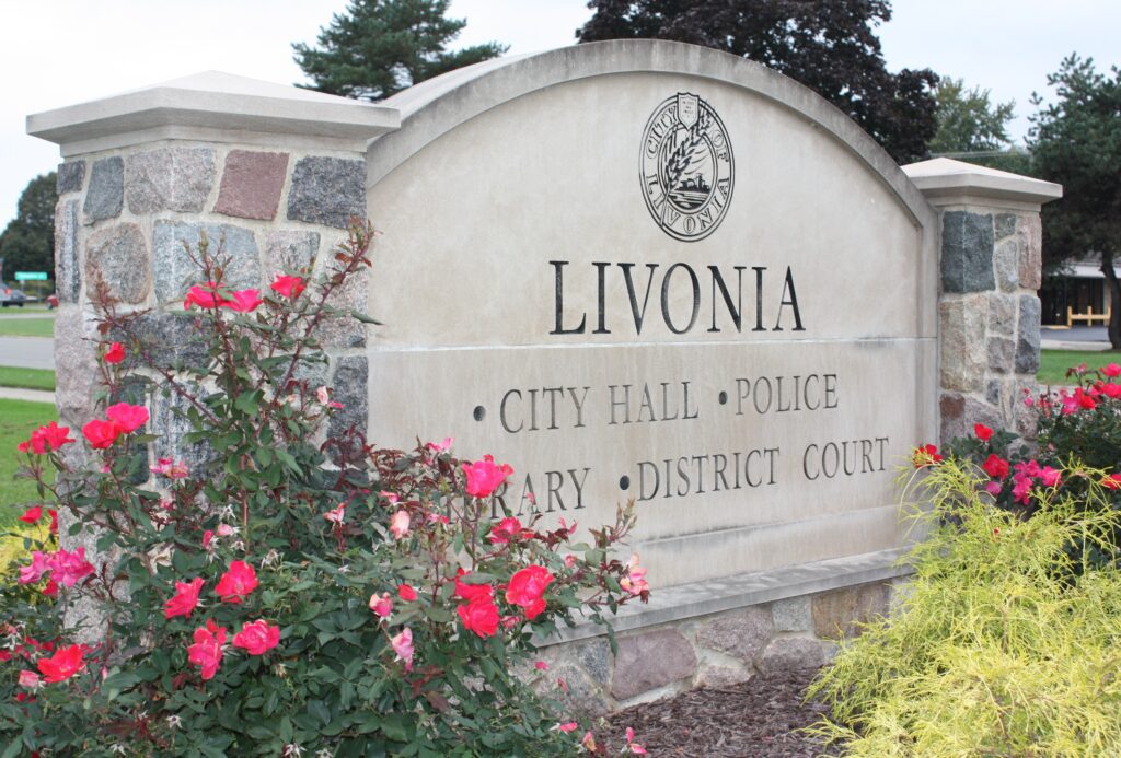 Livonia, Michigan Sign