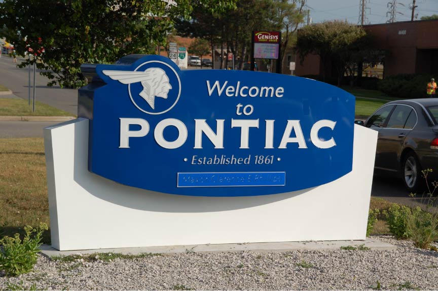 Pontiac, Michigan Sign