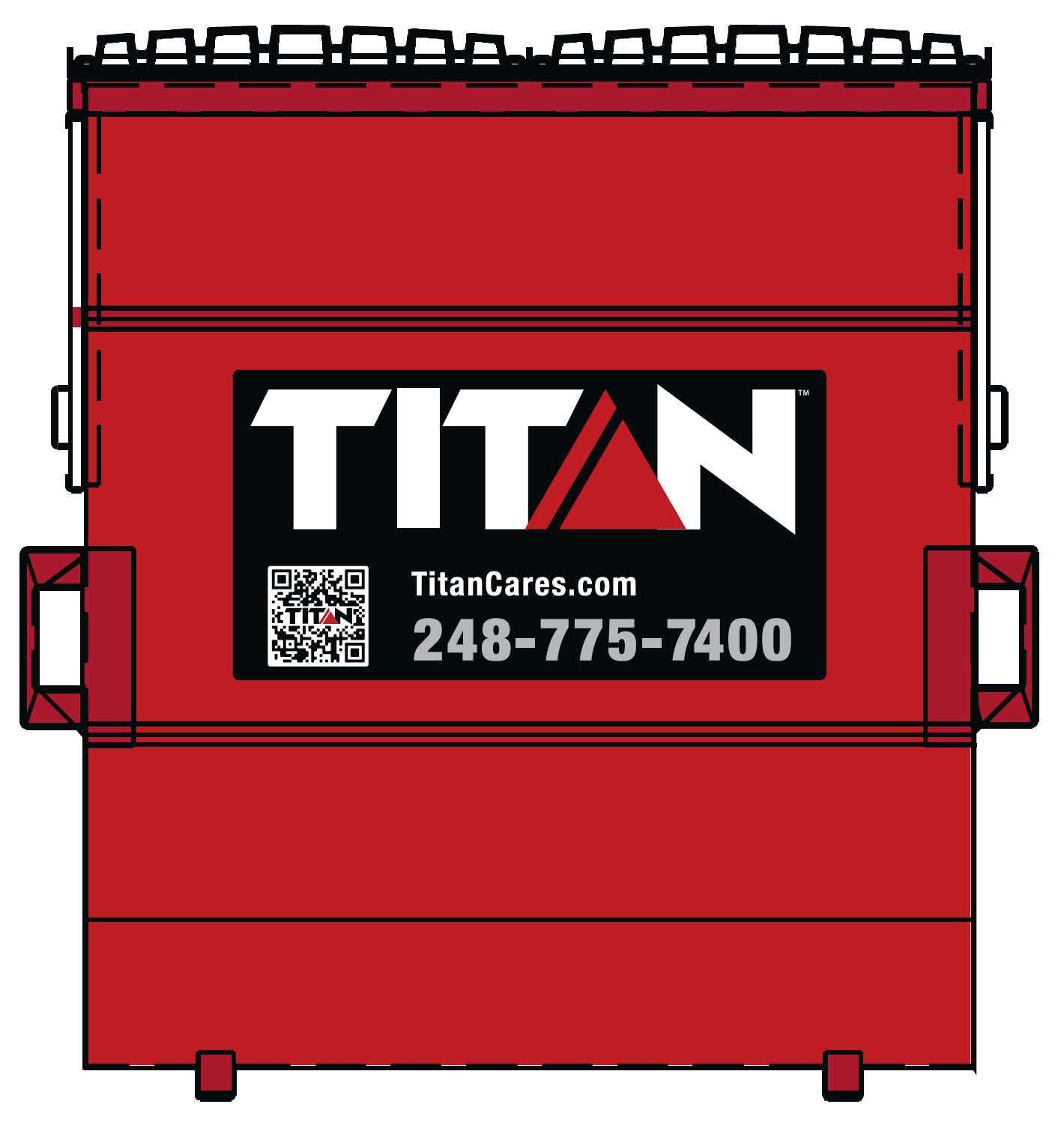 Titan Commercial Front Loader with Flat Top